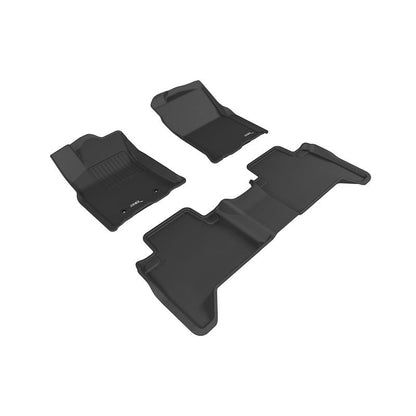 3D MAXpider KAGU 1st & 2nd Row Floormats - Black | 2016-2017 Toyota Tacoma Double Cab (L1TY19201509)