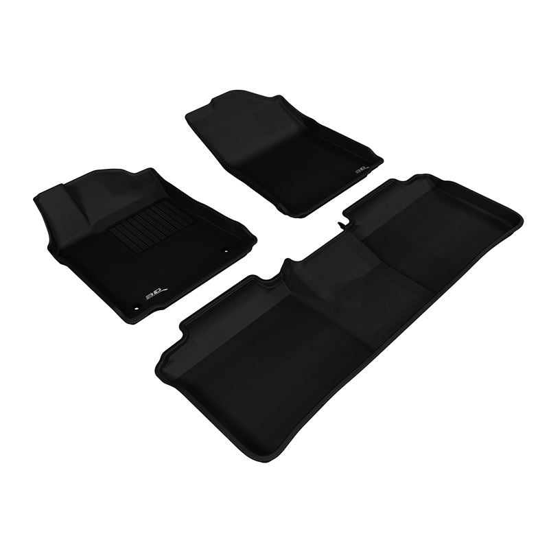 3D MAXpider KAGU 1st & 2nd Row Floormats - Black | 2013-2018 Toyota Avalon (L1TY13001509)