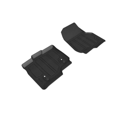 3D MAXpider KAGU 1st Row Floormat for L1FR08304609 - Black | 15-22 Ford F150 Supercrew Hybrid Insert (SLFR083)