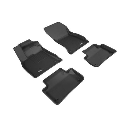 3D MAXpider KAGU 1st 2nd Row Floormats - Black | 2018-2020 Audi Q5 (L1AD04701509)