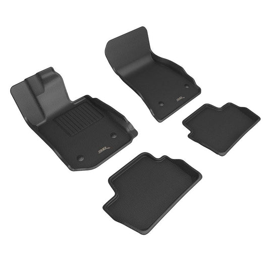 3D MAXpider KAGU 1st & 2nd Row Floor Mats - Black | 22-23 BMW 2 Series Coupe A/T Only (L1BM12501509)