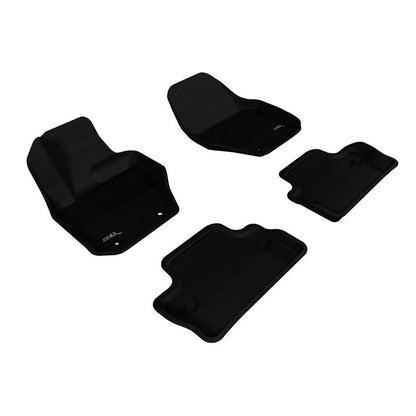 3D MAXpider KAGU 1st & 2nd Row Floormats - Black | 2011-2018 Volvo S60 (L1VV01601509)
