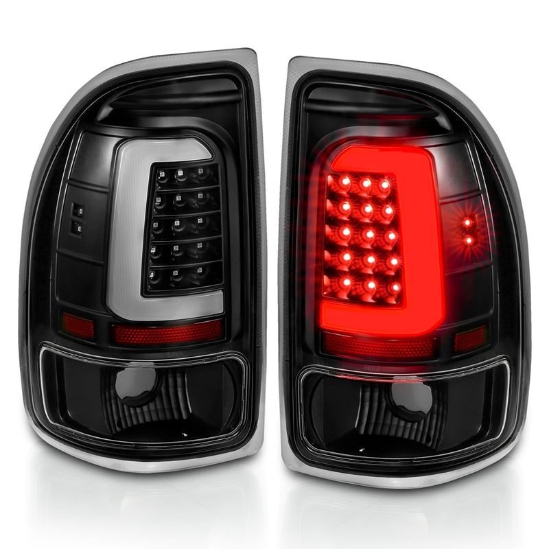 ANZO LED Tail Light Assembly Black Housing Clear Lens Pair | Dodge Dakota (97-04) (311347)