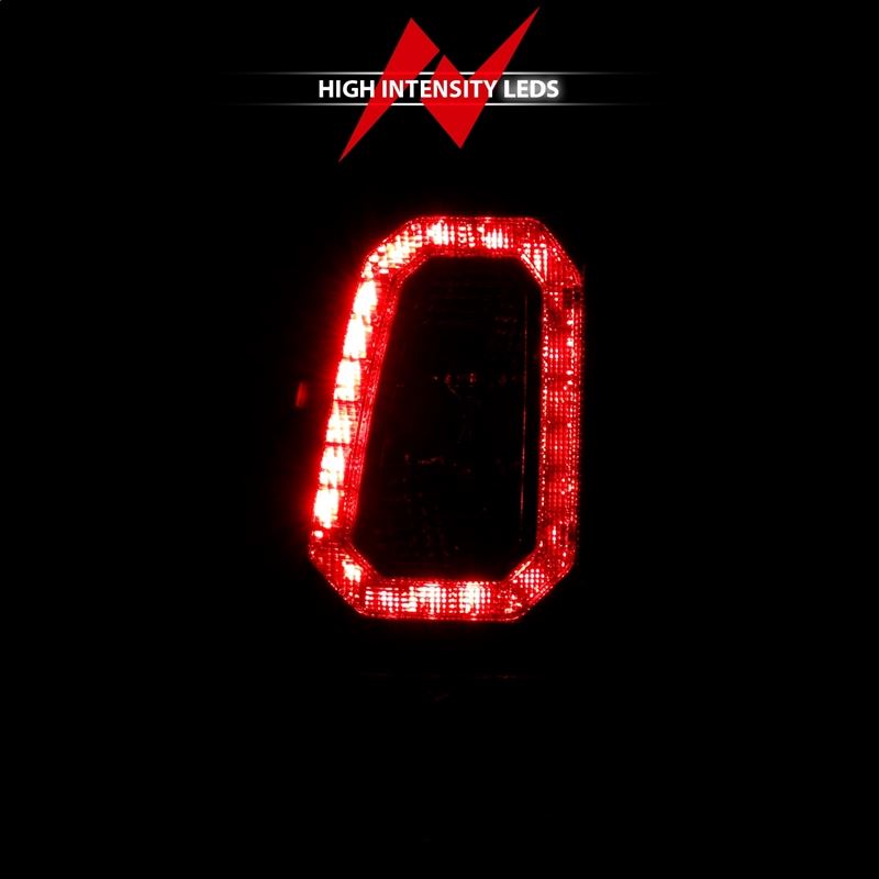 ANZO LED Tail Light Assembly w/ Smoke Lens Black Housing Pair | Chevy Silverado 1500 (03-06) (311328)