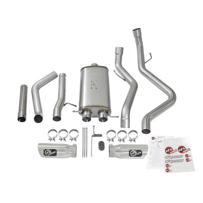 aFe MACH Force-Xp 3 IN 409 Stainless Steel Cat-Back Exhaust System w/Polished Tip (49-44071-P)