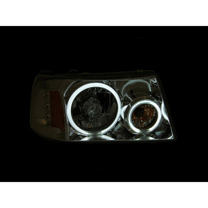 ANZO Projector Headlights w/ Halo Chrome (CCFL) | Ford Ranger (01-11) (111151)