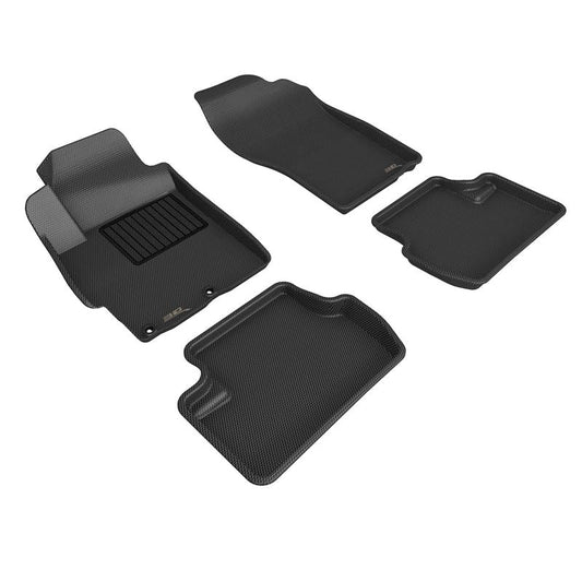 3D MAXpider KAGU 1st 2nd Row - Floor Mat Set (Black) | 08-15 Mitsubishi Lancer Evolution X (L1MT00801509)