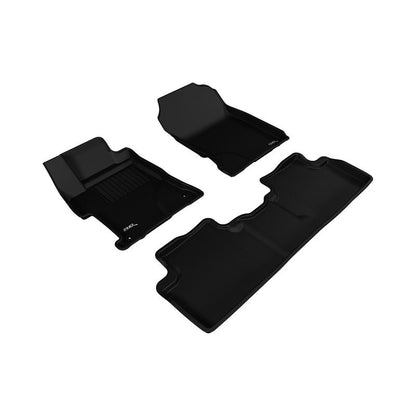 3D MAXpider KAGU 1st & 2nd Row Floormats - Black | 2014-2015 Honda Civic Sedan (L1HD06301509)