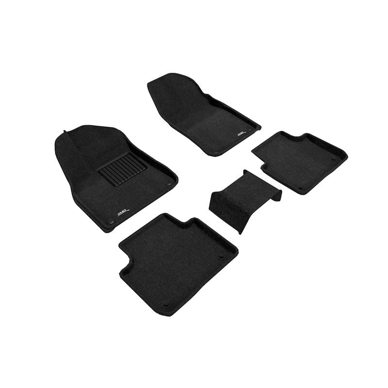 3D MAXpider ELEGANT 1st/2nd Row Floormats - Black | 2023 Porsche Cayenne / 21-23 Porsche Cayenne Coupe (L1PO01904709)