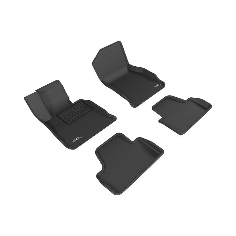 3D MAXpider KAGU 1st & 2nd Row Floormat - Black | 14-20 BMW 4 Series Convertible (F33) RWD (L1BM06801509)