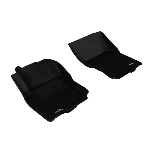 3D MAXpider KAGU 1st Row Floormat - Black | 2005-2019 Nissan Frontier Crew/King Cab (L1NS06111509)