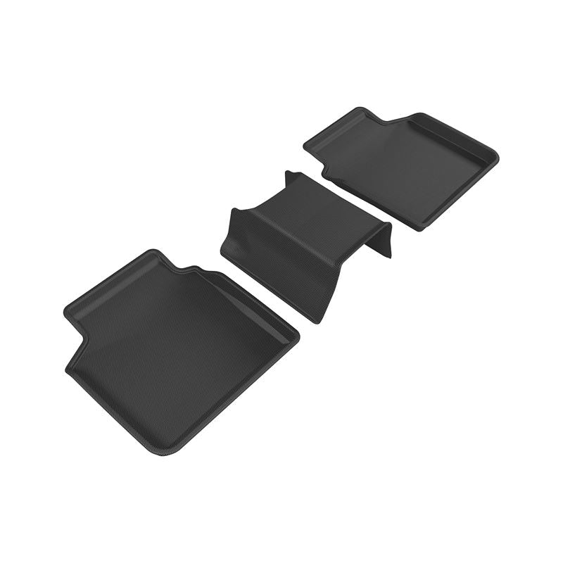 3D MAXpider KAGU 2nd Row Floormats - Black | 2016-2020 BMW 7 Series (L1BM07621509)