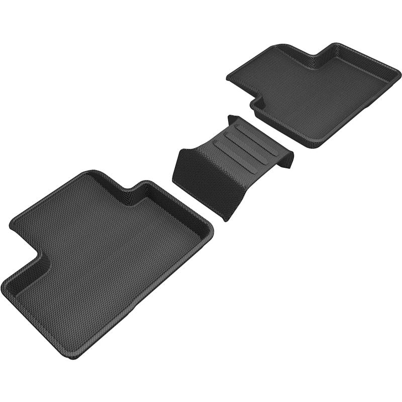 3D MAXpider KAGU 2nd Row Floormats - Black | 2019-2020 Volvo XC40 (L1VV03021509)