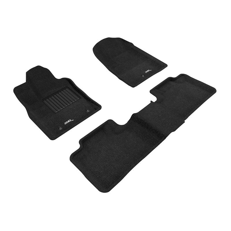 3D MAXpider ELEGANT Black R1 R2 (2 Posts On Front Passenger Floor) | 12-23 Dodge Durango 5-Seat (L1DG01304709)