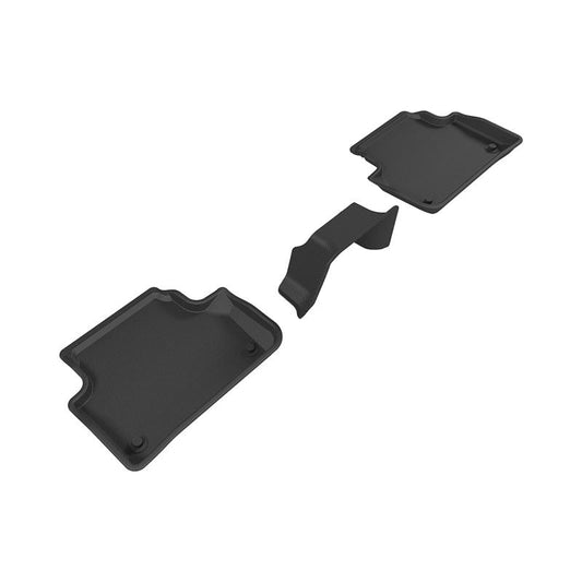 3D MAXpider KAGU 2nd Row Floormats - Black | 2017-2019 Audi A4/S4/A5 Sportback/S5 Sportback (L1AD04221509)
