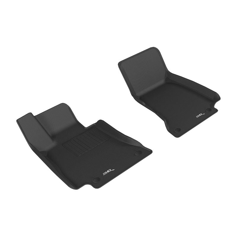 3D MAXpider KAGU 1st Row Floormat - Black | 2017-2019 Mercedes-Benz E-Class Sedan W213 (L1MB08811509)