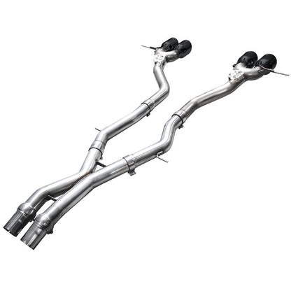 AWE Tuning Track Edition Exhaust Diamond Black Tips for 23-24 BMW G87 M2 (3020-43487)