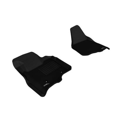 3D MAXpider KAGU 1st Row Floormat - Black | 2011-2012 Ford F-250/350/450 Supercab/Supercrew (L1FR07011509)