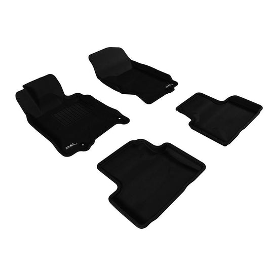 3D MAXpider KAGU 1st & 2nd Row Floormats - Black | 2007-2015 Infiniti Q40/G35/37 (L1IN00601509)