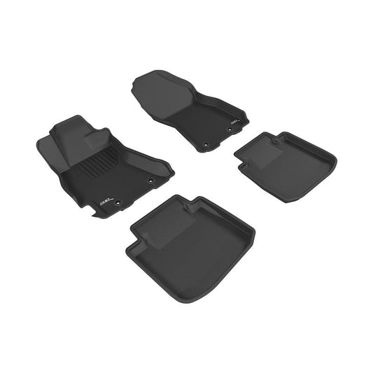 3D MAXpider KAGU 1st & 2nd Row Floormats - Black | 2015-2019 Subaru Legacy/Outback (L1SB01301509)