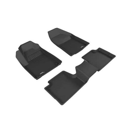 3D MAXpider KAGU 1st & 2nd Row Floormats - Black | 2015-2020 Jeep Cherokee (L1JP01501509)