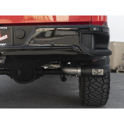 aFe Apollo GT Series 3 IN 409 Stainless Steel Cat-Back Exhaust System w/ Black Tip (49-44107-B)