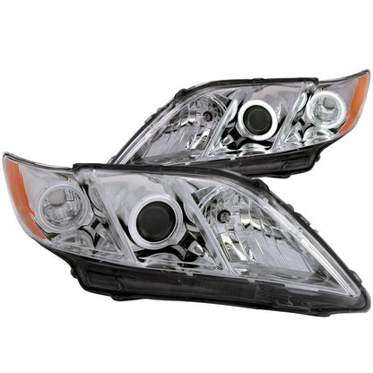 ANZO Projector Headlight Set w/ Halo Chrome | Toyota Camry (07-09) (121180)