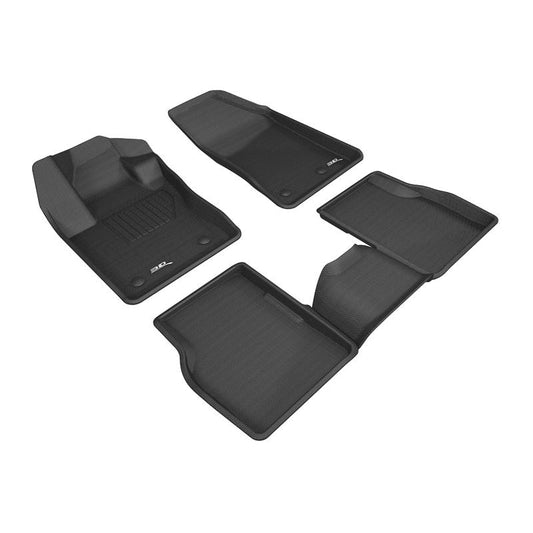 3D MAXpider KAGU 1st & 2nd Row Floormats - Black | 2017-2020 Jeep Compass (L1JP01601509)