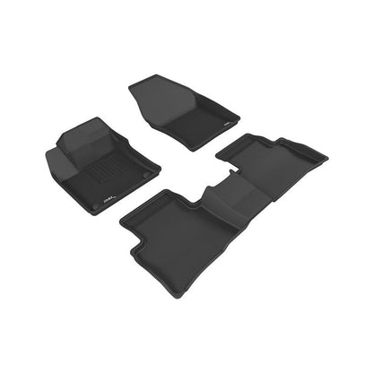 3D MAXpider KAGU 1st & 2nd Row Floormats - Black | 2016-2020 Toyota Prius/Prius Prime (L1TY20901509)