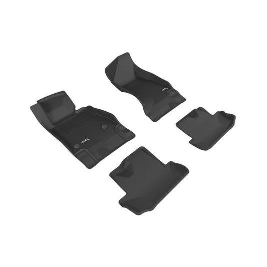 3D MAXpider KAGU 1st & 2nd Row Floormats - Black | 2016-2020 Chevrolet Camaro (L1CH06901509)