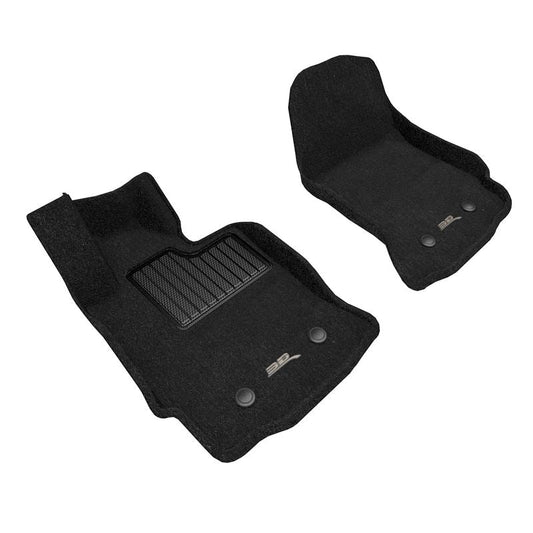 3D MAXpider ELEGANT Floor Mat Full Set (2pc) - Black | 14-19 Chevrolet Corvette C7 (L1CH07804709)