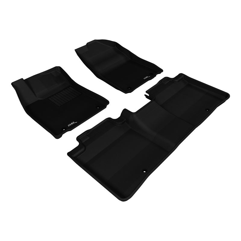 3D MAXpider KAGU 1st & 2nd Row Floormats - Black | 2013-2018 Lexus ES/ES Hybrid (L1LX02701509)