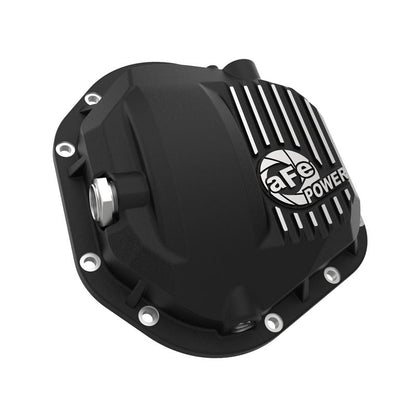 aFe Pro Series Dana 60 Front Differential Cover Black w/ Machined Fins (46-71100B)