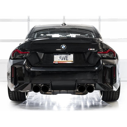 AWE Tuning SwitchPath Edition Exhaust Diamond Black Tips for 23-24 BMW G87 M2 (3025-43487)