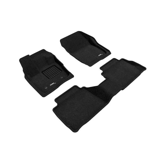 3D MAXpider ELEGANT 1st 2nd Row - Floor Mat Set (Black) | 17-20 Ford Fusion (L1FR10904709)