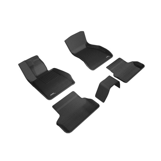 3D MAXpider KAGU 1st & 2nd Row Floormats - Black | 2017-2020 BMW 5 Series G30/G31 (L1BM08401509)