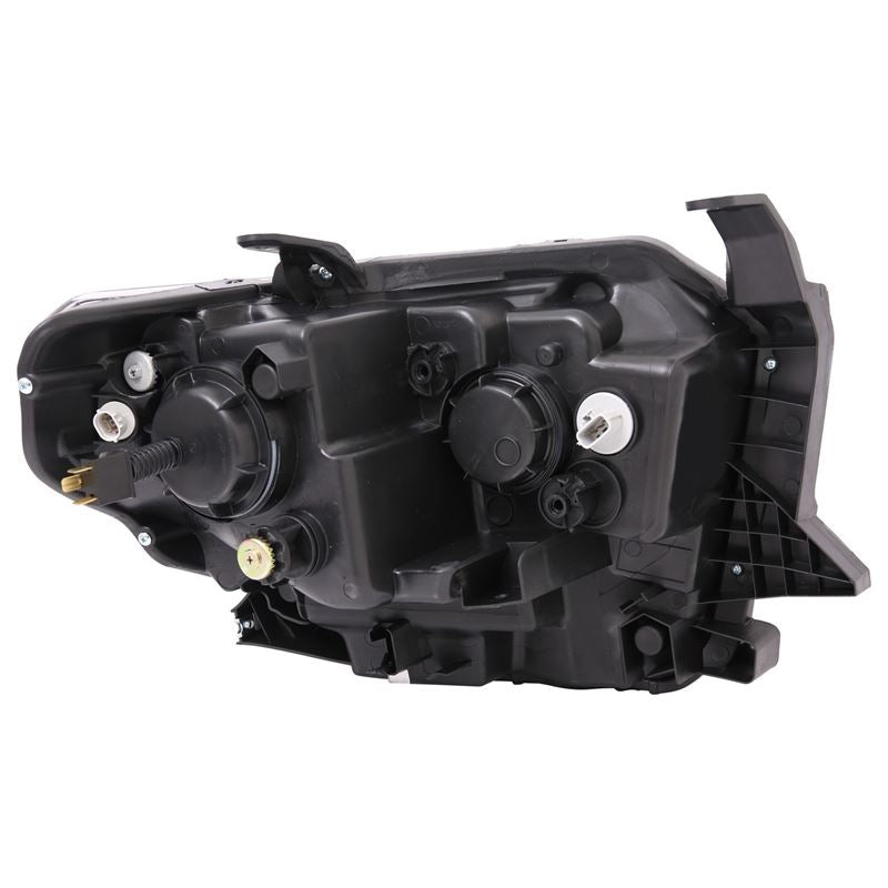 ANZO USA Projector Headlight Set w/Plank Style Switchback Chrome w/Amber Pair (111415)