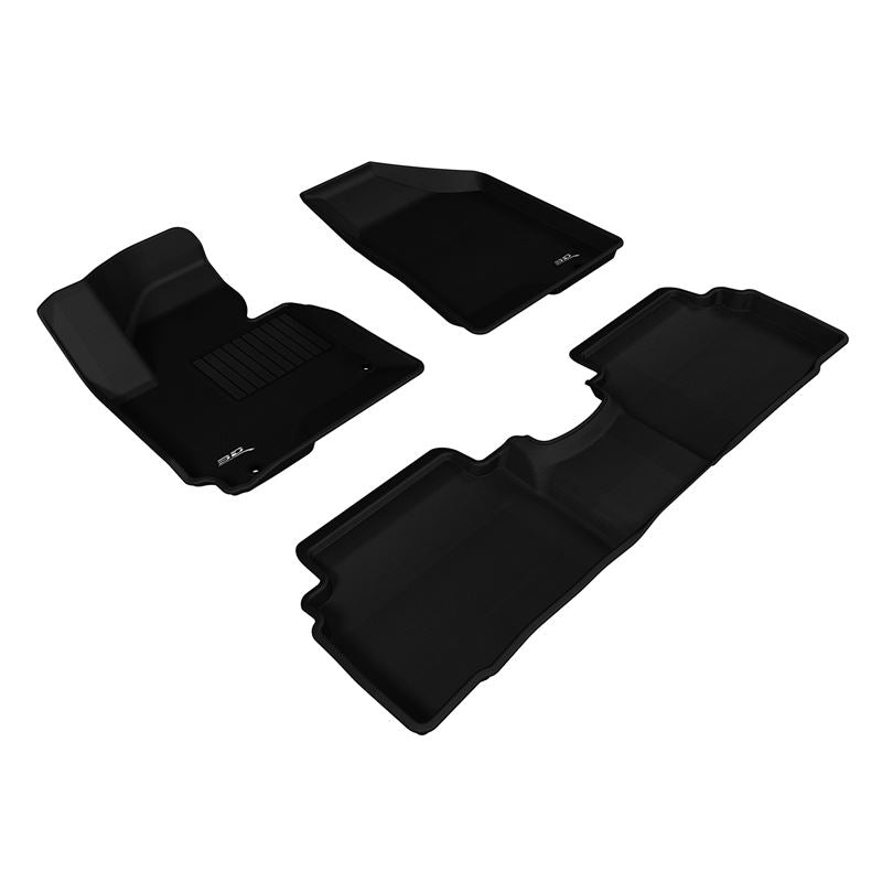 3D MAXpider KAGU 1st & 2nd Row Floormats - Black | 2010-2013 Hyundai Tucson (L1HY03301509)