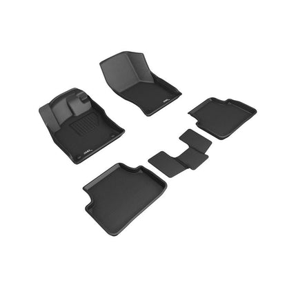 3D MAXpider KAGU 1st & 2nd Row Floormats - Black | 2019-2019 Volkswagen Jetta (L1VW10101509)