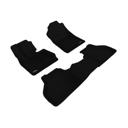3D MAXpider KAGU 1st & 2nd Row Floormats - Black | 2011-2018 BMW X3/X4 F25/F26 (L1BM03201509)
