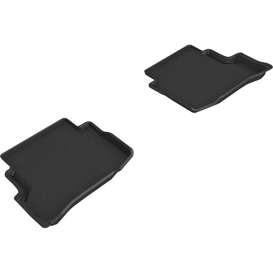 3D MAXpider KAGU 2nd Row Floormats - Black | 20-21 Mazda CX-9 6-Seat without 2nd Row Console (L1MZ07621509)