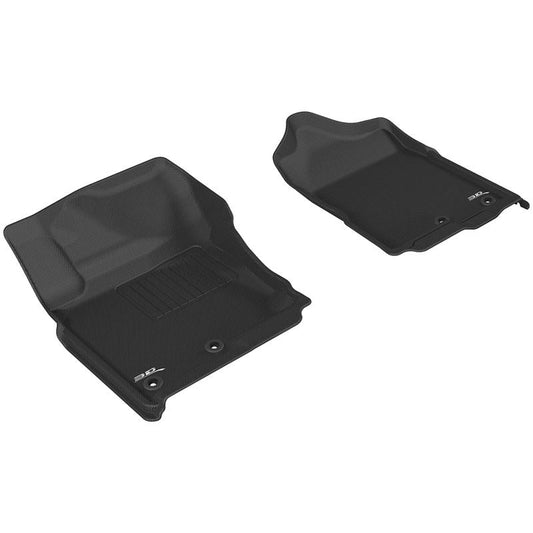 3D MAXpider KAGU 1st Row Floormat - Black | 2016-2019 Nissan Titan Crew Cab (L1NS08411509)