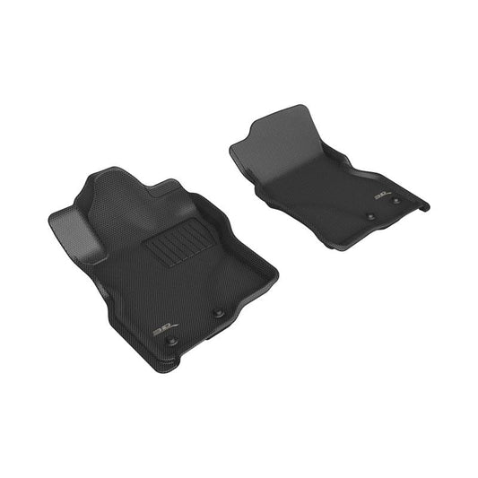 3D MAXpider KAGU Floor Mat Front Row - Black | 22-23 Nissan Frontier Crew Cab (L1NS13811509)