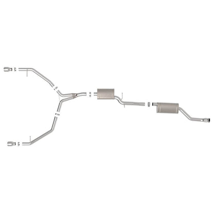 aFe MACH Force-Xp 3 IN to 2-1/2 IN Stainless Steel Cat-Back Exhaust w/ Polished Tip for 2013-2016 Audi allroad(49-36438-P)