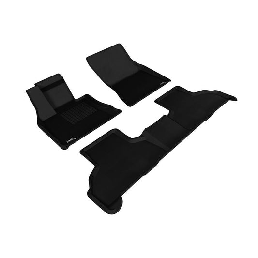 3D MAXpider KAGU 1st & 2nd Row Floormats - Black | 2014-2019 BMW X5/X6 F15/F16 (L1BM05501509)