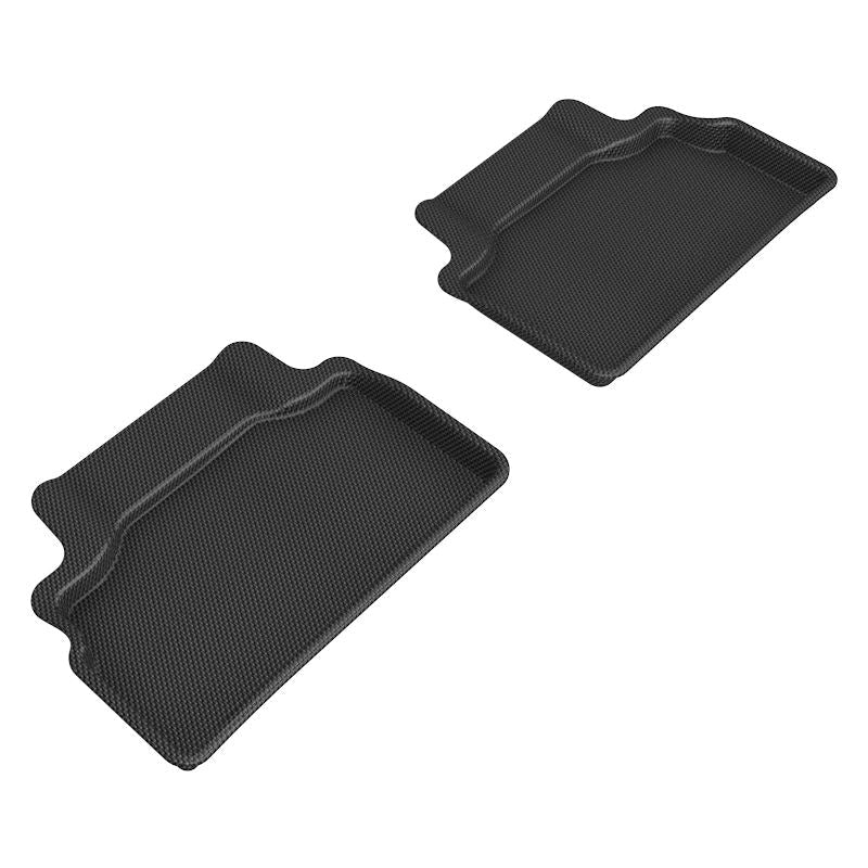 3D MAXpider KAGU 2nd Row Floormats - Black | 2012-2016 Hyundai Genesis (L1HY02321509)