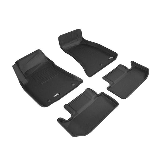 3D MAXpider KAGU 1st & 2nd Row Floormats - Black | 2015-2020 Dodge Challenger Rwd (L1DG02601509)