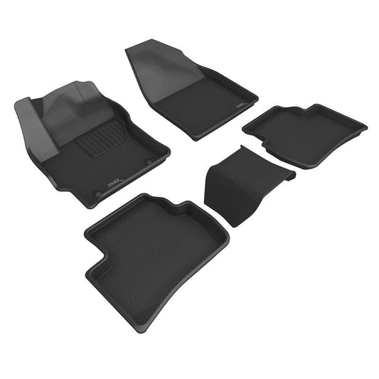3D MAXpider KAGU Black Floor Mats - Row 1/2 | 22-23 Toyota Corolla Cross AWD (L1TY29401509)