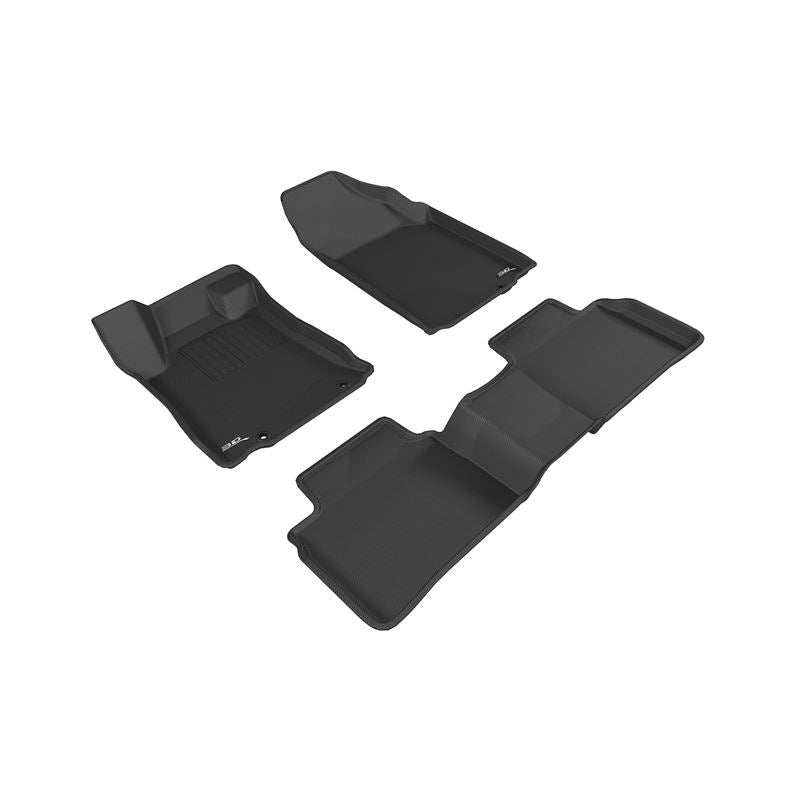 3D MAXpider KAGU 1st & 2nd Row Floormats - Black | 2016-2018 Nissan Altima (L1NS09201509)
