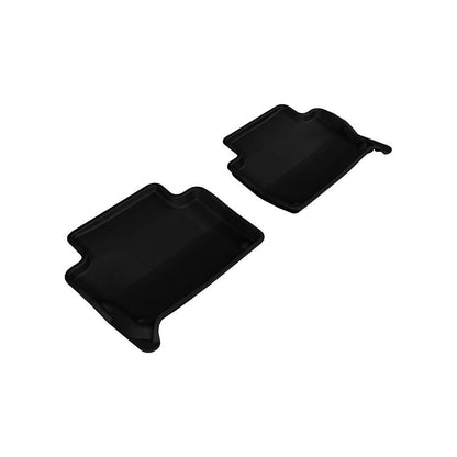 3D MAXpider KAGU 2nd Row Floormats - Black | 2007-2015 Audi Q7 (L1AD02621509)